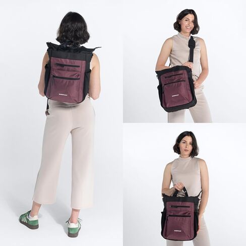 Sherpani Travel Combo – Soleil Anti Theft Convertible Backpack, Crossbody, Tote with Vienna RFID Blocking Passport Holder (Smoky Orchid) in Kuwait