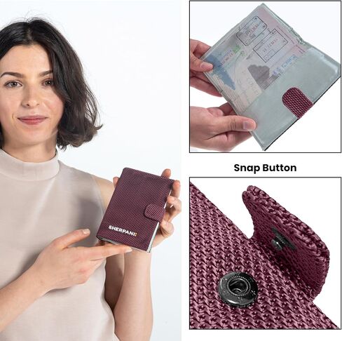 Sherpani Travel Combo – Soleil Anti Theft Convertible Backpack, Crossbody, Tote with Vienna RFID Blocking Passport Holder (Smoky Orchid) in Kuwait