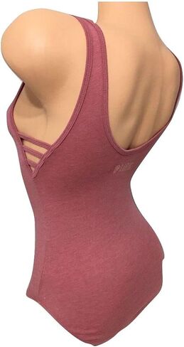 Victoria's Secret Pink Strappy Side Tank Bodysuit Color Soft Begonia Size Medium New in Saudi Arabia