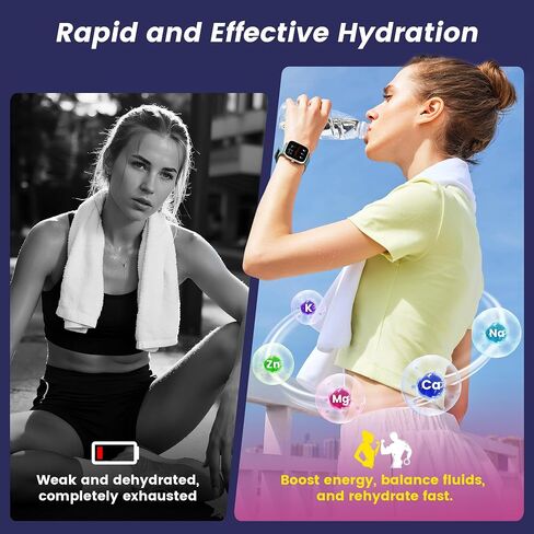 VitalHarvest 24 Sticks Electrolytes Powder Packets 7 Flavors Sugar Free Hydration Packets Liquid Daily IV Drink Mix, Low Sodium, Lemon Lime in Kuwait
