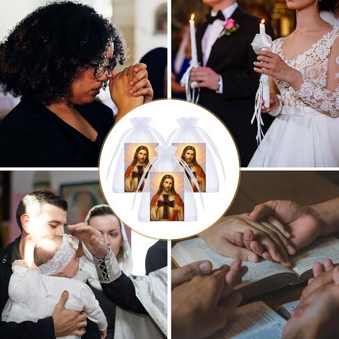Nosiny 30 Set Wooden Cross Fidget Gift Bulk Handheld Pocket Crosses Fidget with Card, Bag Encouragement Gift Walnut Pocket Cross My Heart Prayer Stress Relief for Christian, Baptism, Church Keepsake in Kuwait
