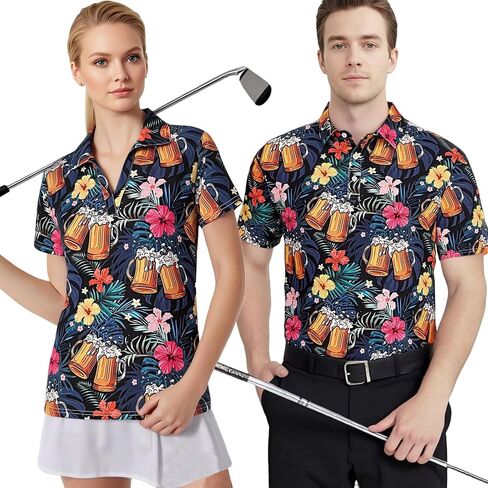 Matching Golf Shirts for Couples Funny Golf Polo Shirts for Men Women Couples Matching Outfits Short Sleeve Golf Polos in Kuwait