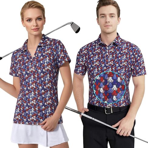 Matching Golf Shirts for Couples Funny Golf Polo Shirts for Men Women Couples Matching Outfits Short Sleeve Golf Polos in Kuwait