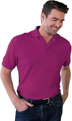 Blue Generation 7500 Men's Soft Touch Short Sleeve Pique Polo in Saudi Arabia