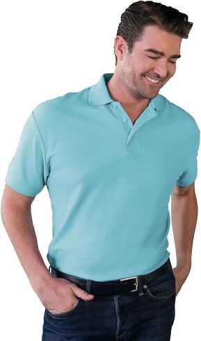 Blue Generation 7500 Men's Soft Touch Short Sleeve Pique Polo in Kuwait