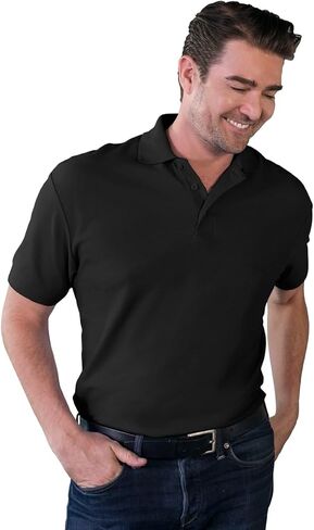 Blue Generation 7500 Men's Soft Touch Short Sleeve Pique Polo in Kuwait