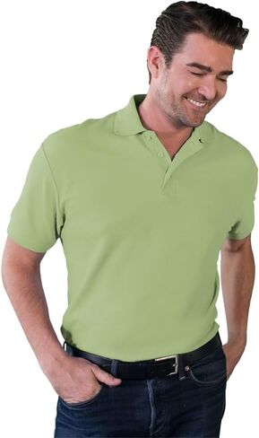 Blue Generation 7500 Men's Soft Touch Short Sleeve Pique Polo in Kuwait