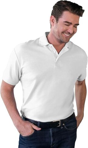 Blue Generation 7500 Men's Soft Touch Short Sleeve Pique Polo in Kuwait