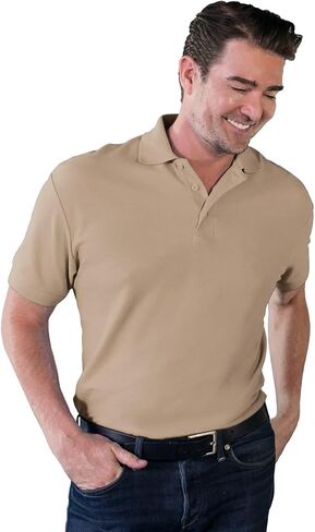 Blue Generation 7500 Men's Soft Touch Short Sleeve Pique Polo in Kuwait