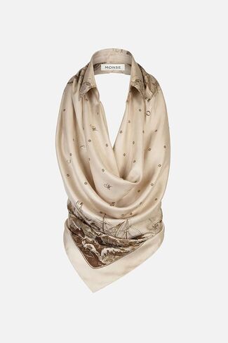 Monse Printed Halter Top in Saudi Arabia