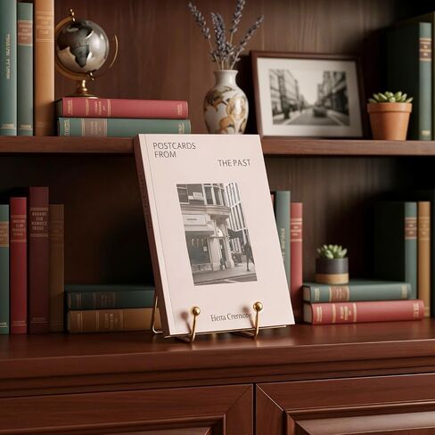 12 Pieces Gold Plate Stands for Display, Decorative Plate Holder Easel Display Stand Metal Book Displays Stand Metal Frame Holder for Picture Book Photo Easel Office Room Tabletop(6 Inch) in Saudi Arabia