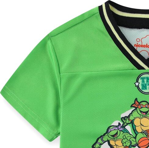 قميص جيرسي شبكي بأكمام قصيرة للأولاد من Nickelodeon Teenage Mutant Ninja Turtles للأطفال الكبار in Kuwait