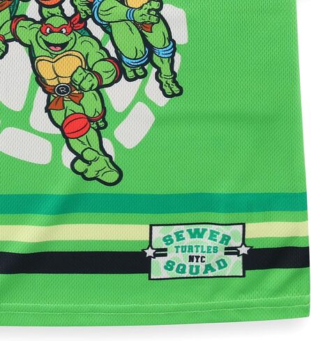 قميص جيرسي شبكي بأكمام قصيرة للأولاد من Nickelodeon Teenage Mutant Ninja Turtles للأطفال الكبار in Kuwait