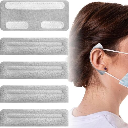 4pcs Nasal Cannula Ear Cushions, Comfort Oxygen Tubing Protectors Ear Pads, Soft Cannula Cover Supplies Wrap Accessories for Sunglasses Eyeglasses- Grey in Kuwait