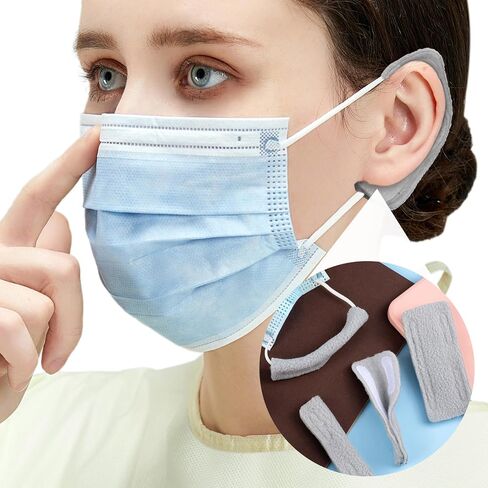 4pcs Nasal Cannula Ear Cushions, Comfort Oxygen Tubing Protectors Ear Pads, Soft Cannula Cover Supplies Wrap Accessories for Sunglasses Eyeglasses- Grey in Kuwait