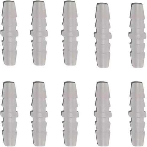 10 Pack Oxygen Tubing Connectors Inline Straight Barbed Fitting Oxygen Tubing Coupler Extension Connector Adapter for Oxygen Tube Length Extending Oxygen Concentrator Kinked Hose Section Repair in Saudi Arabia