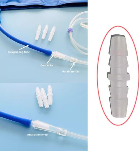 10 Pack Oxygen Tubing Connectors Inline Straight Barbed Fitting Oxygen Tubing Coupler Extension Connector Adapter for Oxygen Tube Length Extending Oxygen Concentrator Kinked Hose Section Repair in Saudi Arabia