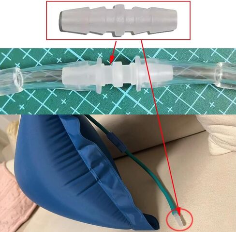 10 Pack Oxygen Tubing Connectors Inline Straight Barbed Fitting Oxygen Tubing Coupler Extension Connector Adapter for Oxygen Tube Length Extending Oxygen Concentrator Kinked Hose Section Repair in Saudi Arabia