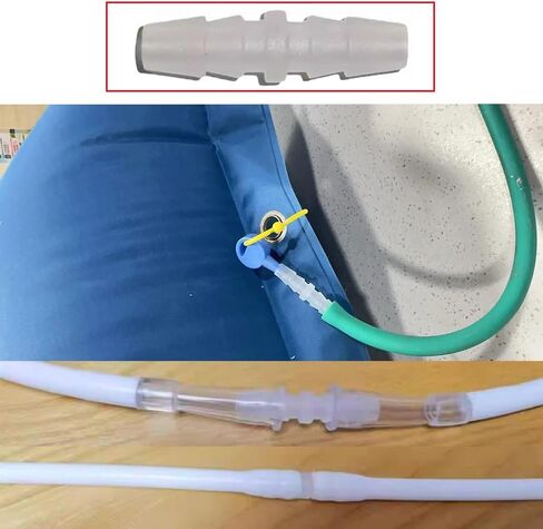 10 Pack Oxygen Tubing Connectors Inline Straight Barbed Fitting Oxygen Tubing Coupler Extension Connector Adapter for Oxygen Tube Length Extending Oxygen Concentrator Kinked Hose Section Repair in Saudi Arabia