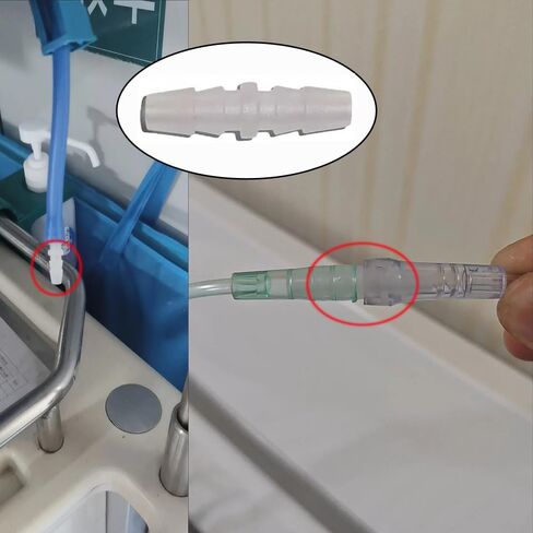 10 Pack Oxygen Tubing Connectors Inline Straight Barbed Fitting Oxygen Tubing Coupler Extension Connector Adapter for Oxygen Tube Length Extending Oxygen Concentrator Kinked Hose Section Repair in Saudi Arabia