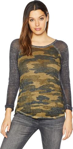 Lucky Brand Women's 3/4 Sleeve Camo Tee in Kuwait