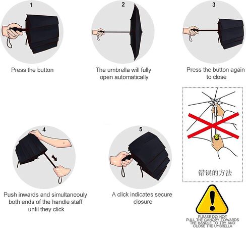 Magictec Umbrella, Easy Touch Anti UV Unbreakable WinDproof Tested Compact Ultraslim Sport Umbrellas in Kuwait