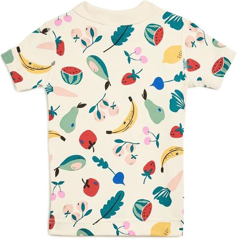 Hanna Andersson, Girls, HannaJams™ Print Short John Pajamas Set (Toddler/Little Kid/Big Kid), Veggies, 2 Years (Toddler) in Saudi Arabia