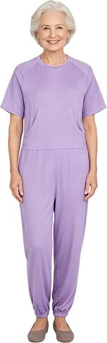 Women's Adaptive Anti-Strip Jumpsuit for Dementia & Alzheimer's Special Needs Adult Clothing with Back YKK Zipper in Saudi Arabia