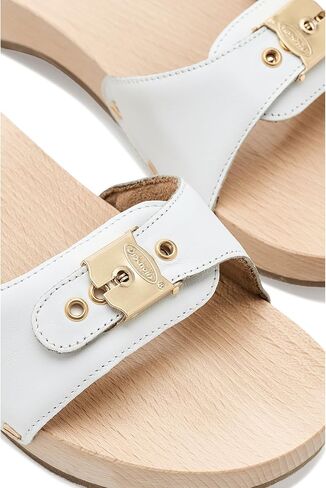 Dr. Scholl's, Womens, Original Pescura Slide Sandals, White, 7, Medium in Kuwait