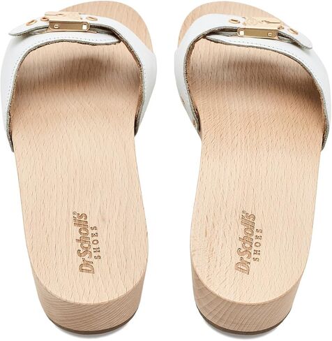 Dr. Scholl's, Womens, Original Pescura Slide Sandals, White, 7, Medium in Kuwait