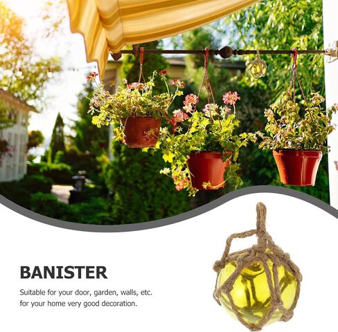FOMIYES 1Pcs Glass Fishing Float Glass Fishing Buoy Ball Decor Nautical Coastal Float Ball Christmas Weddings Beach Ornaments (Random Color) in Kuwait