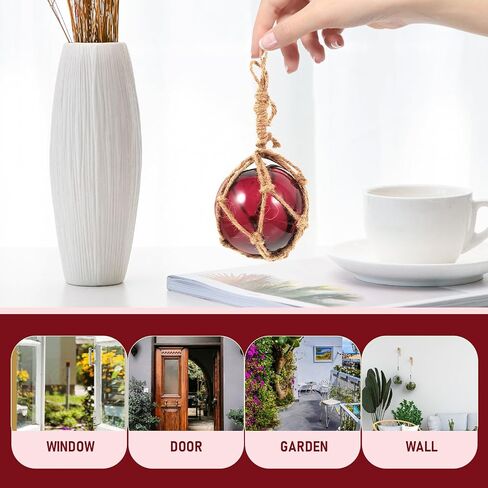 FOMIYES 1Pcs Glass Fishing Float Glass Fishing Buoy Ball Decor Nautical Coastal Float Ball Christmas Weddings Beach Ornaments (Random Color) in Kuwait