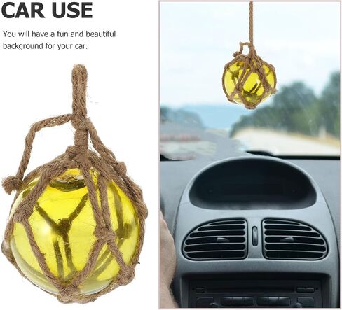 FOMIYES 1Pcs Glass Fishing Float Glass Fishing Buoy Ball Decor Nautical Coastal Float Ball Christmas Weddings Beach Ornaments (Random Color) in Kuwait