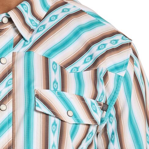 Rock & Roll Denim Men's White Aztec Tek Western Shirt in Saudi Arabia