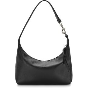 Genuine Leather Shoulder Purses for Women, Small Retro Underarm Clutch, Mini Crossbody Bags for Daily Use & Travel (Black) in Saudi Arabia