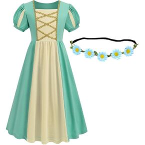 Toddler Girls Renaissance Medieval Princess Dress Irish Women Costume Cosplay Retro Gown Birthday Halloween Party in Saudi Arabia
