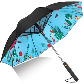 Umbrella with Fan and Mist Spray, USB Rechargeable, UPF 50+ Sun and Rain, Portable Umbrella & Cooling Fan for Beach, Travel and Festivals (with a plastic bottle) in Saudi Arabia