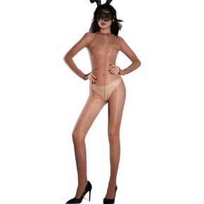 LESOYA Women Men Oil Shiny Bodystocking Long Sleeve Catsuit Bodysuit for Women Full Body Stocking in Saudi Arabia