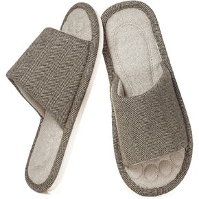Dokela Womens Open Toe House Slippers Breathable Slip-on Indoor Slippers with Memory Foam Soft Machine Washable Bedroom Home Shoes in Saudi Arabia