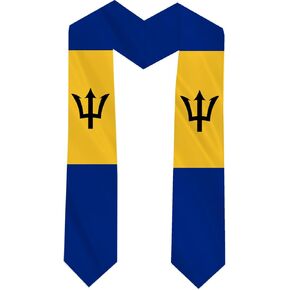 Barbados Country Flag Graduation Stole Sash Double-Layer Ceremonial Scarf in Saudi Arabia