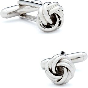 Ox and Bull Trading Co. Silver Knot Cufflinks in Saudi Arabia