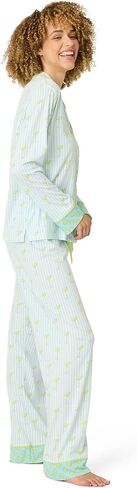 PJ Salvage Women's Playful Prints Long Sleeve and Pant Pj Set in Kuwait