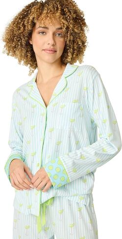 PJ Salvage Women's Playful Prints Long Sleeve and Pant Pj Set in Kuwait
