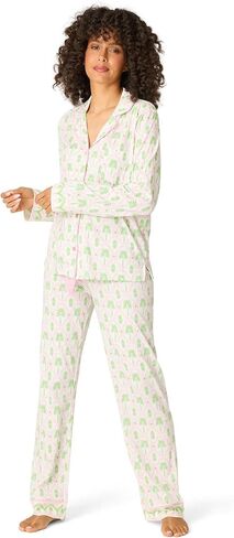 PJ Salvage Women's Playful Prints Long Sleeve and Pant Pj Set in Kuwait
