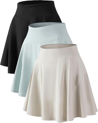 TAISIM Women's High Waist Workout Skort-No Chafe Athletic Skirt with Built-in Shorts&Pocket,Quick Dry for Running,Tennis,Gym in Kuwait