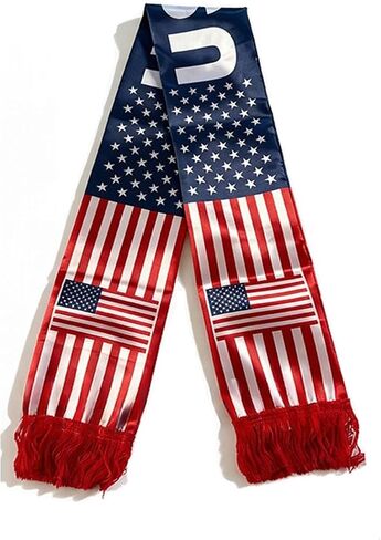 USA Soccer Scarf For 4th of July Accessories,Scarf For World Cup Independence Day Soccer for Men and Women in Kuwait