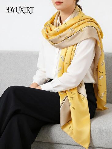 100% Mulberry Silk Oversized Women’s Sun-Shielding Shawl Formal Evening Neckwear Featherlight Airy in Saudi Arabia