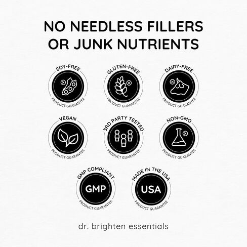 Dr. Brighten Radiant Mind - Doctor Formulated for Focus and Mood Support with Saffron Extract - Vegan, GF, Non-GMO in Saudi Arabia