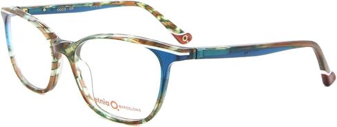 Etnia Barcelona COCO Green Striped Brown 51/16/140 unisex Eyewear Frame in Saudi Arabia