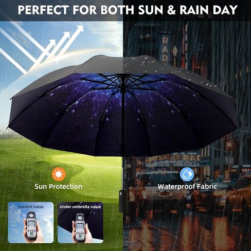 Windproof Automatic Inverted Umbrella – Compact Folding with Sun UV Protection, Portable Travel Umbrella for Car & Backpack in Saudi Arabia